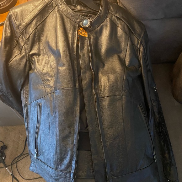 Leather motorcycle jacket size S - Picture 4 of 7